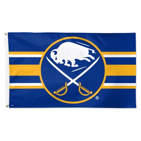 WinCraft Buffalo Sabres 3 x 5 Team Stripe Deluxe Single-Sided Flag
