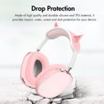 thumbnail image 3 of Funda para 3 en 1 Silicona Transparente Con Orejas Elfo Airpods Max () Rosa, 3 of 9
