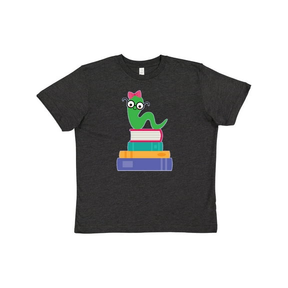 Inktastic Bookworm Girls Reading Youth T-Shirt