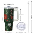 thumbnail image 2 of 30oz Christmas Snowman Stainless Steel Coffee Cup, Winter Insulated Holiday Travel Tumbler with Handle and Straw, Gifts for Men and Women, 2 of 5
