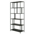 thumbnail image 5 of Evelyn&Zoe Cortland 34" Wide Rectangular Bookcase, Blackened Bronze, 5 of 8