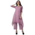thumbnail image 2 of Moomaya Ensemble Kurti Asymétrique Imprimé pour Femme Grande Taille, Chanderi en Coton, 1 Unité, 2 of 6