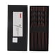 thumbnail image 1 of 5 pares de palillos chinos redondos reutilizables de madera de hierro negro de 23 cm/9,1 pulgadas de largo para vajilla clásica de estilo japonés., 1 of 14