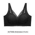thumbnail image 2 of Wireless Full Coverage Minimizer Non Padded Bra Wide Strap Honeycomb Cups Bras, 2 of 5