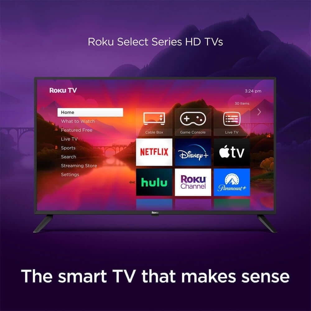 Roku 32R2A5RKIT1 32 inch Class Select Series 720p HD Smart TV WiFi OS Voice Remote Streaming Television Netfli