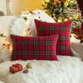 thumbnail image 7 of Christmas Plaid Decorative Throw Pillow Covers Scottish Tartan Cushion Case Polyester for Farmhouse Home Holiday Decor, 7 of 7