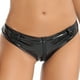 thumbnail image 2 of Lencería de látex para mujer, pantalones cortos con entrepierna con cremallera, ropa interior de charol para fiesta de baile en barra, ropa interior de charol, bragas de cintura baja, 2 of 5