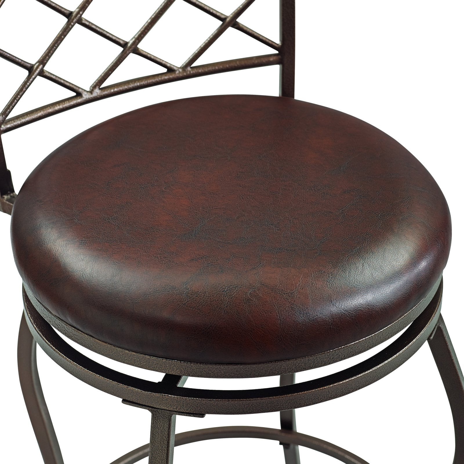 2-in-1 Metal Swivel Barstool