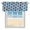 Blue, variant on Blue Football Kitchen Valances for Windows 42x12 Inch Kitchen Curtains Valances Rod Pocket Vintage Soccer Geometric Watercolor Bathroom Window Valances for Window Treatment Decor