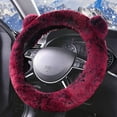 thumbnail image 2 of Universal Plush Steering Wheel Cover for Most Cars, Soft & Fluffy, Non-Slip Grip, Easy to Install, Suitable for SUVs, Trucks and Vans, Cute Animal Design, 2 of 8