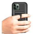 thumbnail image 5 of Case/Mount/Clip for iPhone 11 Pro Max, Nakedcellphone Black Rugged Cover [with Finger Grip Stand] + [Belt Hip Holster] + [Magnetic Car Holder] for Apple iPhone 11 Pro Max (2019, 6.5" Model), 5 of 10