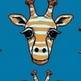 thumbnail image 6 of HAOXIT Round Table Cover Elastic Tablecloth Pastel Colors Giraffe Cute Cartoon Dot Suitable for Dining Table and Card Table 42-46, 6 of 8