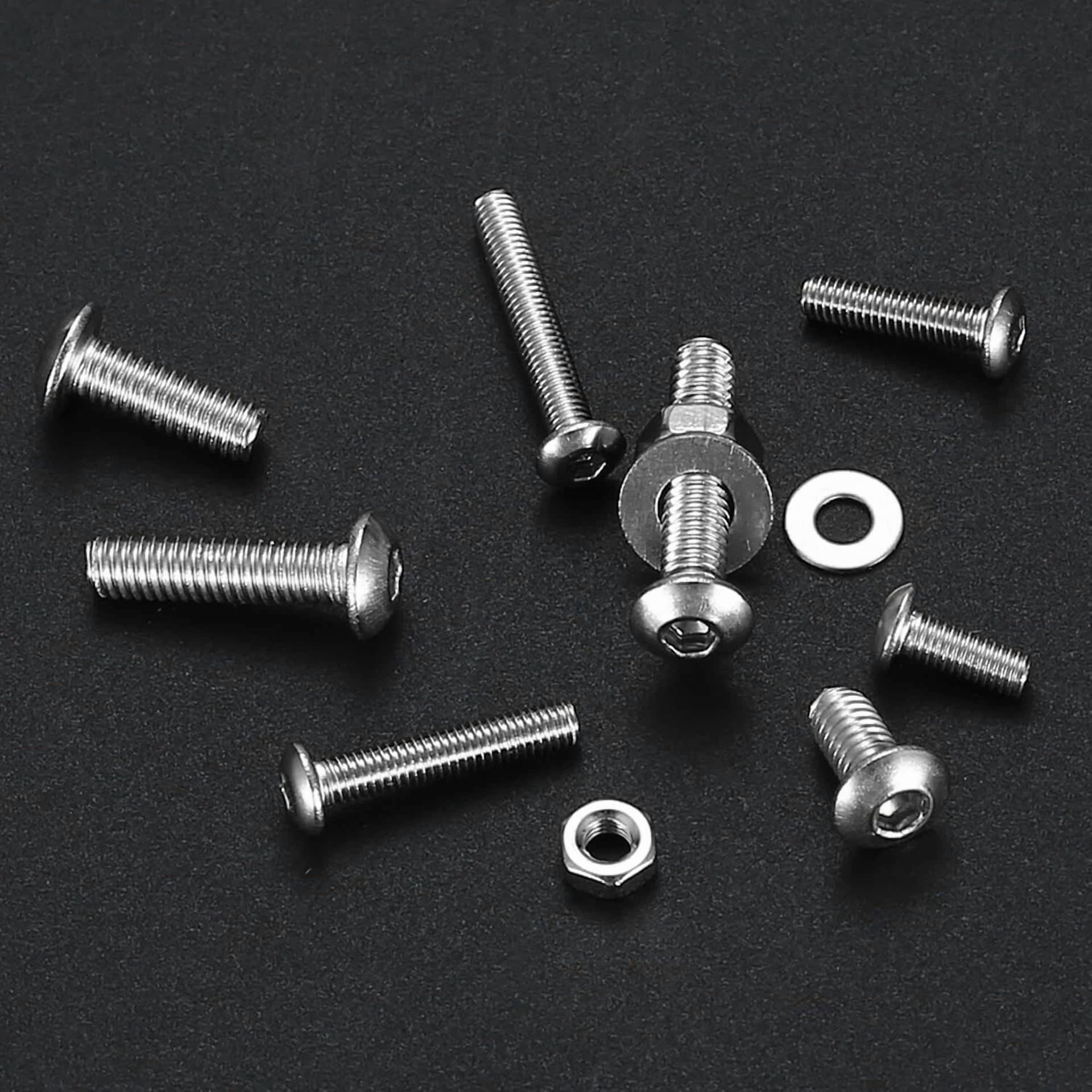 CIRCLE- 324 Pcs Metric Screw Assortment Kit Metric M3 M4 Hex Button Socket Head Cap Scre