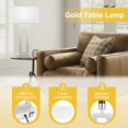 thumbnail image 4 of 22" Tall Bedroom Lamps for Living Room - Touch Brushed Nickel Bedside Lamps with USB C+A, 3 Way Dimmable Lamp for Nightstand, Modern Night Stands Lamps for End Tables(White&Silver), 4 of 15