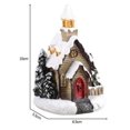 thumbnail image 2 of Christmas Village Red Brick House with LED Lights, 2 of 2