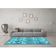 thumbnail image 3 of Ahgly Company Indoor Rectangle Abstract Light Blue Contemporary Area Rugs, 3' x 5', 3 of 4