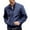 Dark Blue, variant on yillto Men Jackets Collared Zip up Lightweight Casual Business Coat Regular Fitting Big and Tall Jacket