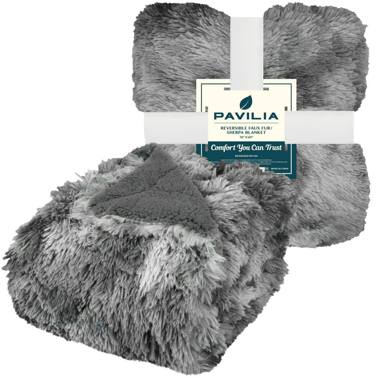Soft Thickened Faux Rabbit Fur Sofa Blanket – painevida