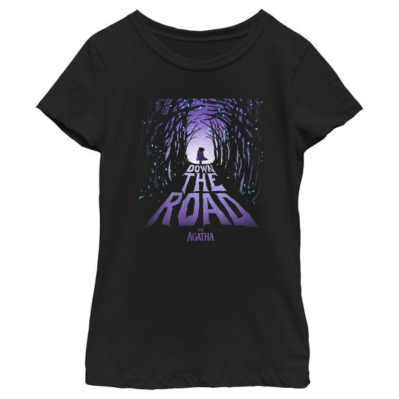 Girl's Marvel: Agatha All Along Down The Road Graphic T-Shirt