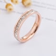 thumbnail image 4 of Hyasfey Women Ring 2-layers Minimalist Polished Dainty Luxury Gift Golden Silver Color Sparkling Rhinestone Adults Finger Ring Fashion Jewelry, 4 of 8