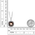 thumbnail image 6 of Gem Stone King 925 Sterling Silver Pendant with Chain Smoky Quartz Moissanite (10.85 Cttw), 6 of 6