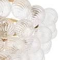 thumbnail image 4 of Possini Euro Design Possini Euro Albaro 27"W Gold and Fluted Glass 9-Light Pendant Light, 4 of 9