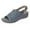 Blue, variant on Arch Support Sandals Women Girls Dressy Orthopedic Sandals Summer Closed Toe Ankle Strap Walking Sandals Platform Outdoor Flats Shoes