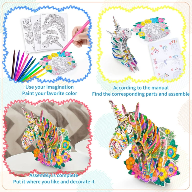 Dikence Crafts for Kids Age 6-10, Unicorn Arts for 8-12 Year Old