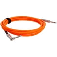 thumbnail image 4 of Cable para Instrumentos Ernie Ball Naranja Neón Trenzado Recto/Acodado 3 m, 4 of 4