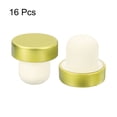 thumbnail image 3 of Uxcell 16Pack T-shaped Stoppers, 0.79inch Cork Wine Stopper Wine Bottle Corks, Gold, 3 of 6