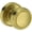 Lifetime Satin Brass, variant on Baldwin HDBRERRR044 Bremerton Non-Turning One-Sided Dummy Door Knob - Brass