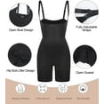 thumbnail image 5 of Vaslanda Women's Open Bust Tummy Control Shapewear Bodysuit Seamless Mid-Thigh Body Shaper for a Snatched Waist, 5 of 6