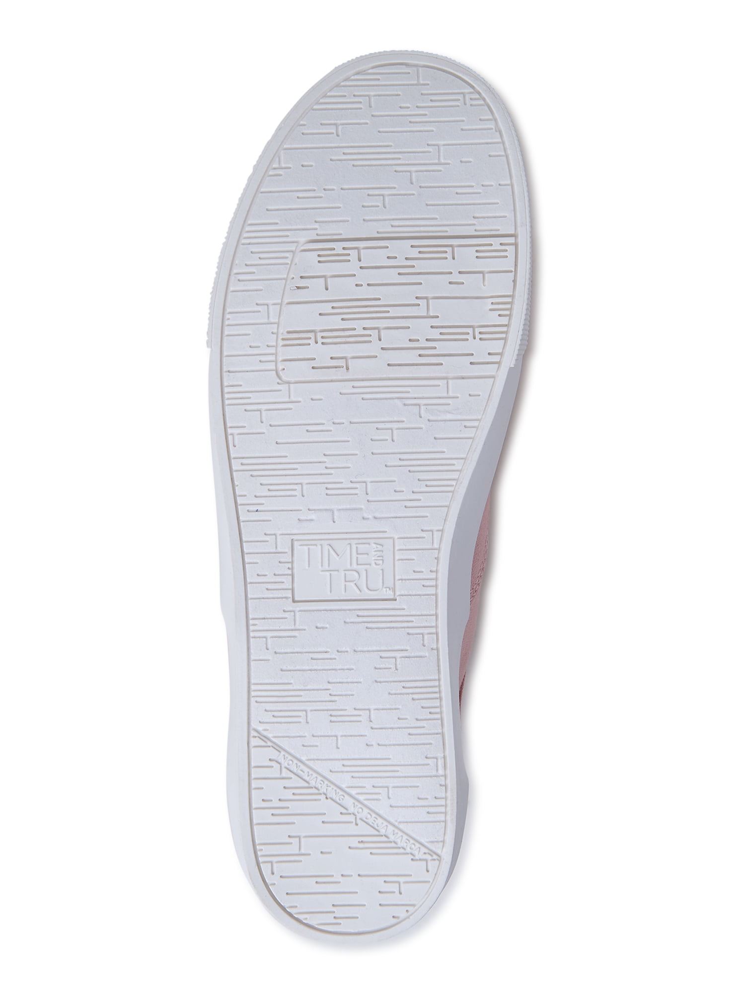 Time and Tru Women's Casual Lace Up Sneakers, Wide Width Available
