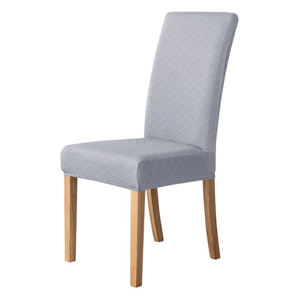 Funda elástica para silla de comedor de hotel para el hogar, tela a cuadros estilo diamante, funda para silla multifuncional