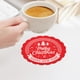 thumbnail image 4 of Posavasos para vino y té, decoración navideña para hoteles, restaurantes, hogar, diseño plegable y portátil, marco de metal y base de madera, ideal para fiestas de té, bodas y oficinas., 4 of 9