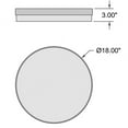 thumbnail image 2 of 20827LEDD-ABB/OPL-Access Lighting-Roma - 35W 1 LED Flush Mount In Contemporary Style-3 Inches Tall and 18 Inches Wide-Antique Brushed Brass Finish, 2 of 2