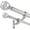 Silver, variant on Gold Double Curtain Rod 36 to 72 Inch,Double Decorative Crystal Drapery Rods with Solid Aluminum Bracket Acrylic Sheer Bling Foil Finials,1" Front and 5/8" Back Heavy Duty Curtain Rods for Windows