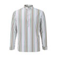 thumbnail image 1 of Camisas Para Hombre Slim Fit Top de camisa con estampado de solapa de manga corta informal de primavera y verano para hombre (White, S), 1 of 6