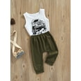 thumbnail image 3 of Baby Boys Clothes Sleeveless Graphic Top + Elastic Pants Set 2 Piece Summer Outfits, 3 of 9