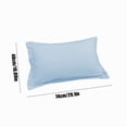 thumbnail image 3 of Latrodar Pillowcases Solid Polyester Sleep Pillowcase Good For Creative 18.90x29.13 Inch Blue 12x8 Inch Home Tools, 3 of 5