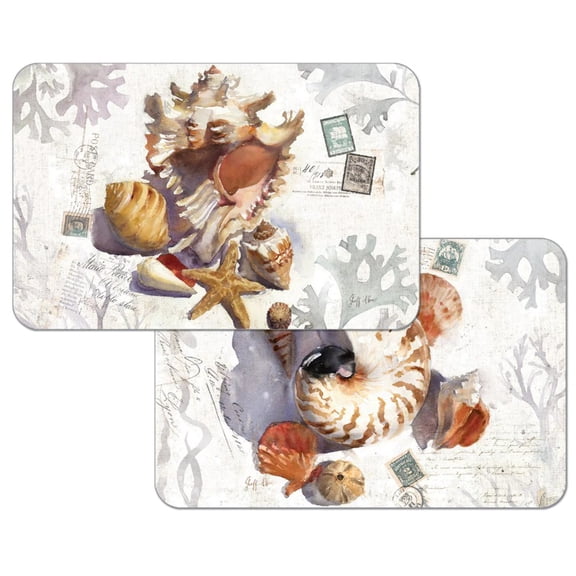 Sun Drenched Shells Rectangular Reversible Placemat