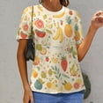 thumbnail image 6 of Various Fruits Women's T-Shirt Short Sleeve T Shirts Tops Tee Ladies Loose T, 6 of 6