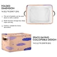 thumbnail image 3 of IAUYY Set of 1 Storage Cubes with Handles-Not Prone to Deformation Canvas Storage Baskets for Bedroom Closet Living Room Decorative Storage Baskets Dot Graffiti, 3 of 9