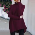 thumbnail image 3 of Vedolay Womens Sweaters Women's Casual Crew Neck Long Sleeve Pullover Knit Sweaters Jumper Tops,RD2 S, 3 of 4