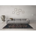 thumbnail image 3 of Ahgly Company Indoor Rectangle Persian Light Blue Traditional Area Rugs, 5' x 8', 3 of 4