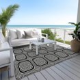 thumbnail image 6 of Addison Rugs Chantille Indoor/Outdoor Transitional Geometric Black Washable Rectangle Rug, 10' x 14', 6 of 6
