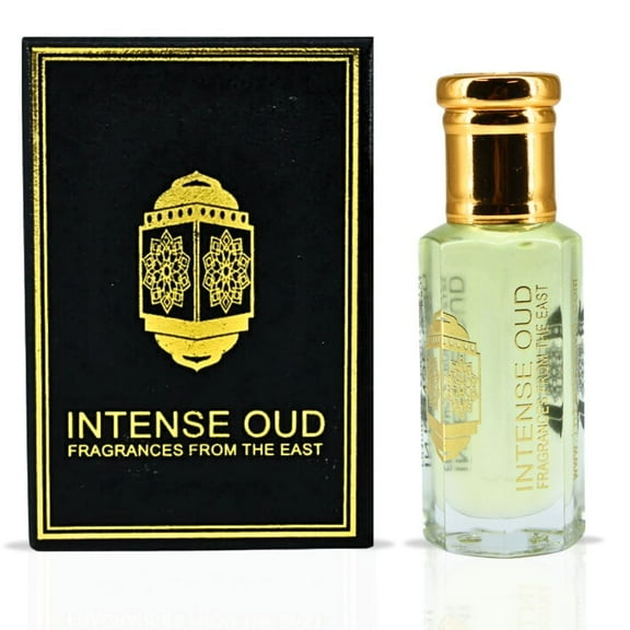 Roses Musk Perfume Oil 12ML (0.40 OZ) With Black Gift Box By Intense Oud | Fresh Rose, Zesty Lemon With A Soft Musk & Sandalwood Finish.