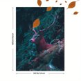 thumbnail image 3 of Majestic Stag Forest Canvas Print, Suitable for Living Room, Bedroom, Office, Dining Room, Hallway Decor, 3 of 8