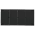 thumbnail image 3 of vidaXL Garden Table with Glass Top Black 190x90x75 cm Poly Rattan, 3 of 4