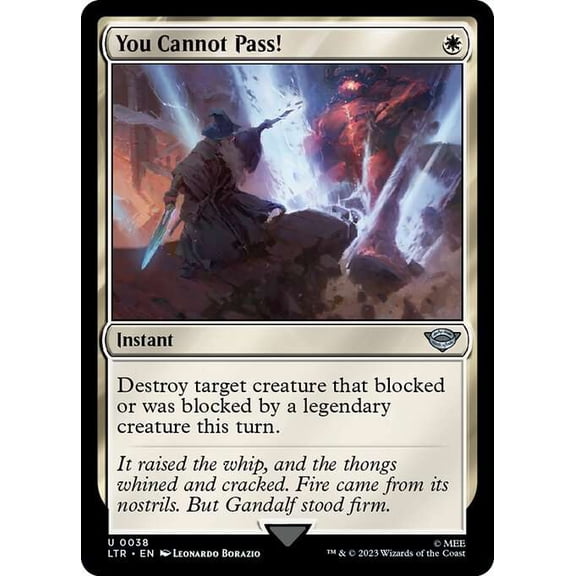 MtG Tales of Middle-Earth Uncommon You Cannot Pass! #38
